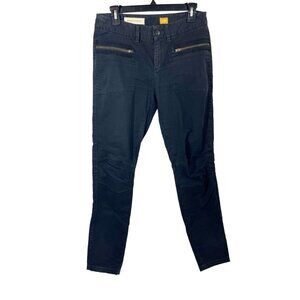 Anthropologie‎ Pilcro and the Letterpress Black Tapered Zipper Pants - Size 4